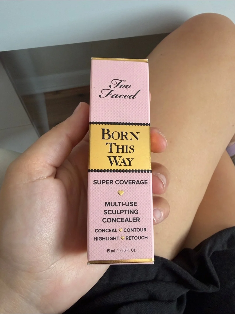 Too Faced Born This Way Multi-Use Sculpting Concealer — Pink & Gold Packaging